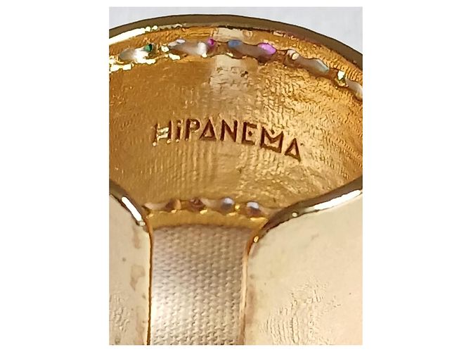 Hipanema Set Bracciale Rigido e Anello Colorato Multicolore D'oro Turchese - vista 8