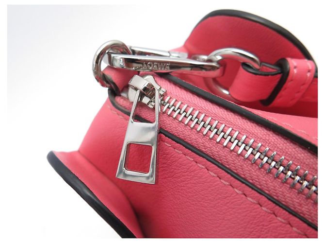 NUOVA BORSA LOEWE ANIMALS ELEPHANT SMALL PELLE ROSA TRACOLLA - vista 11