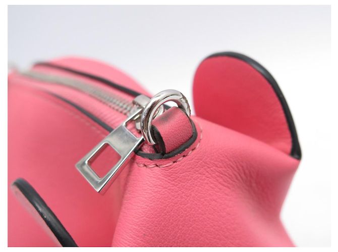 NUOVA BORSA LOEWE ANIMALS ELEPHANT SMALL PELLE ROSA TRACOLLA - vista 15