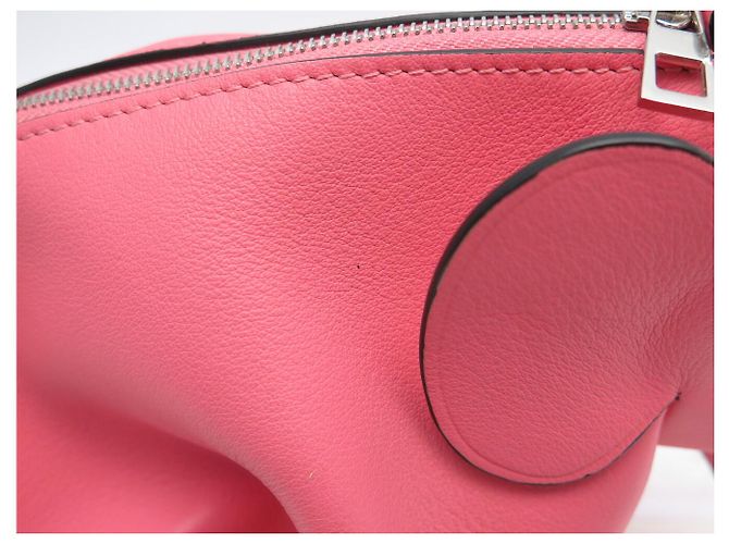 NUOVA BORSA LOEWE ANIMALS ELEPHANT SMALL PELLE ROSA TRACOLLA - vista 16