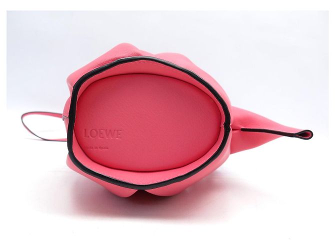 NUOVA BORSA LOEWE ANIMALS ELEPHANT SMALL PELLE ROSA TRACOLLA - vista 5