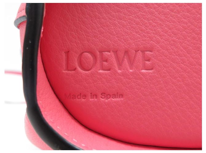NUOVA BORSA LOEWE ANIMALS ELEPHANT SMALL PELLE ROSA TRACOLLA - vista 6