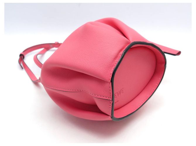 NUOVA BORSA LOEWE ANIMALS ELEPHANT SMALL PELLE ROSA TRACOLLA - vista 7