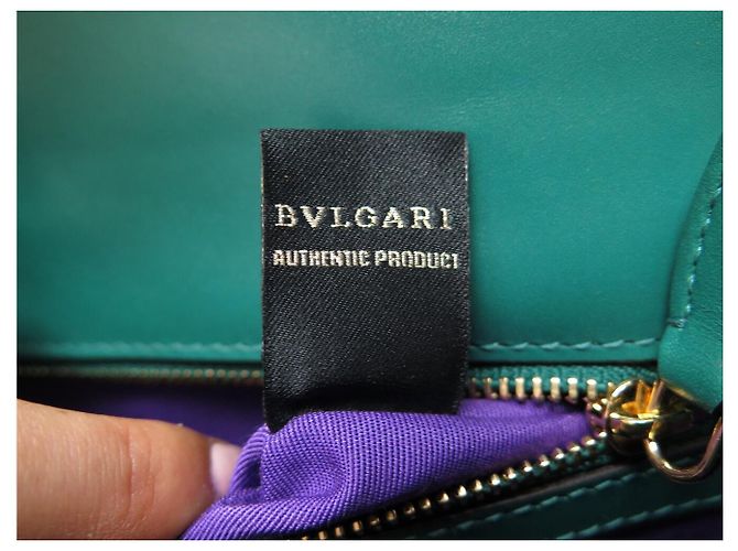 BORSA A MANO BULGARI SERPENTI FOREVER MM IN PELLE VERDE BORSA A TRACCOLLA - vista 19