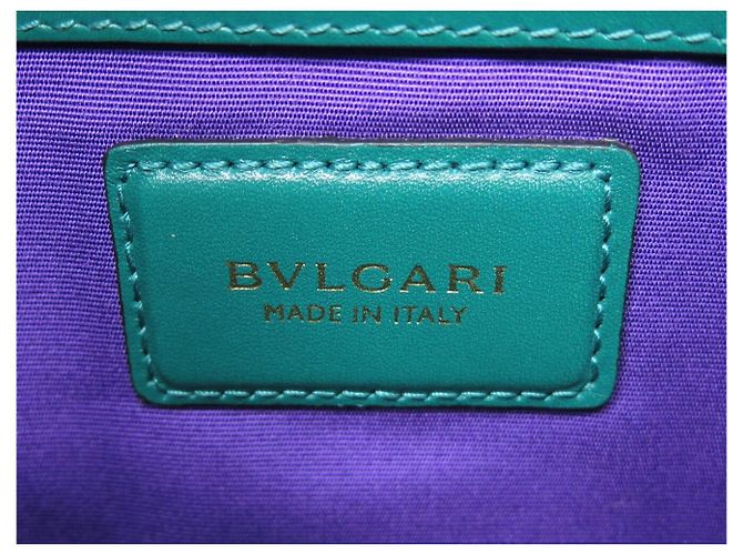 BORSA A MANO BULGARI SERPENTI FOREVER MM IN PELLE VERDE BORSA A TRACCOLLA - vista 9