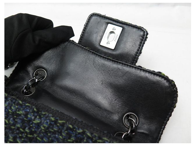 BORSA A MANO CHANEL TIMELESS SIMPLE RABAT LOGO CC IN TWEED BORSA A TRACCOLLA Multicolore - vista 12