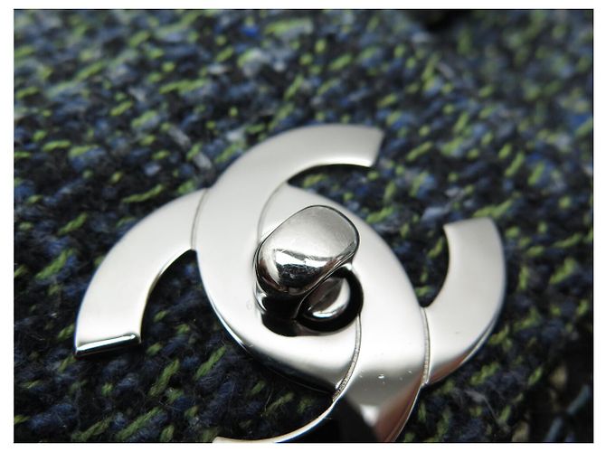 BORSA A MANO CHANEL TIMELESS SIMPLE RABAT LOGO CC IN TWEED BORSA A TRACCOLLA Multicolore - vista 13