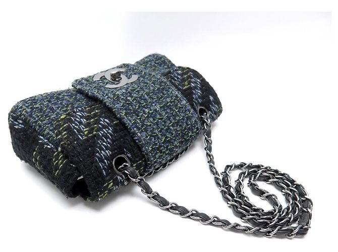 BORSA A MANO CHANEL TIMELESS SIMPLE RABAT LOGO CC IN TWEED BORSA A TRACCOLLA Multicolore - vista 4