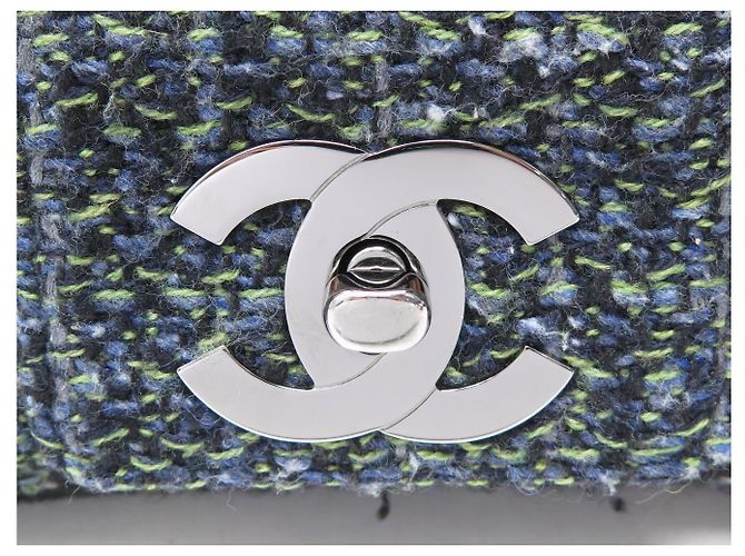 BORSA A MANO CHANEL TIMELESS SIMPLE RABAT LOGO CC IN TWEED BORSA A TRACCOLLA Multicolore - vista 6
