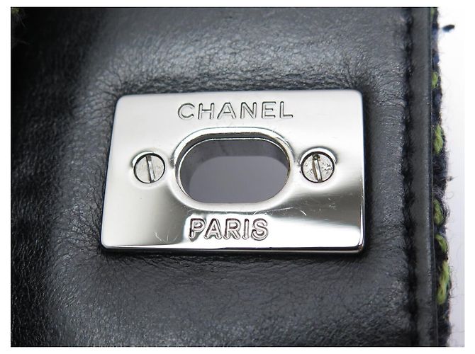BORSA A MANO CHANEL TIMELESS SIMPLE RABAT LOGO CC IN TWEED BORSA A TRACCOLLA Multicolore - vista 8