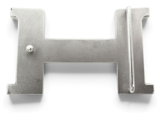 Hermès HEBILLA DE CINTURÓN HERMES CONSTANCE XL 42MM EN ACERO CEPILLADO Plata - vista 3