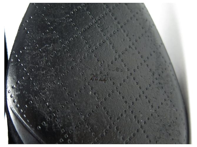 STIVILETTI CHANEL G34929 CATENA LOGO CC 41 CANGIUME NERO CON TACCO - vista 8