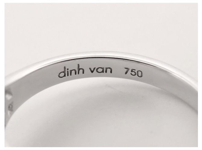 NEU DINH VAN MENOTTES R8 RING 18K WEISSGOLD 2.9GR 15 DIAMANTEN T53 RING Silber - Ansicht 10