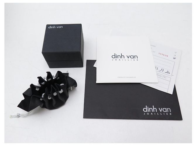 NEU DINH VAN MENOTTES R8 RING 18K WEISSGOLD 2.9GR 15 DIAMANTEN T53 RING Silber - Ansicht 12