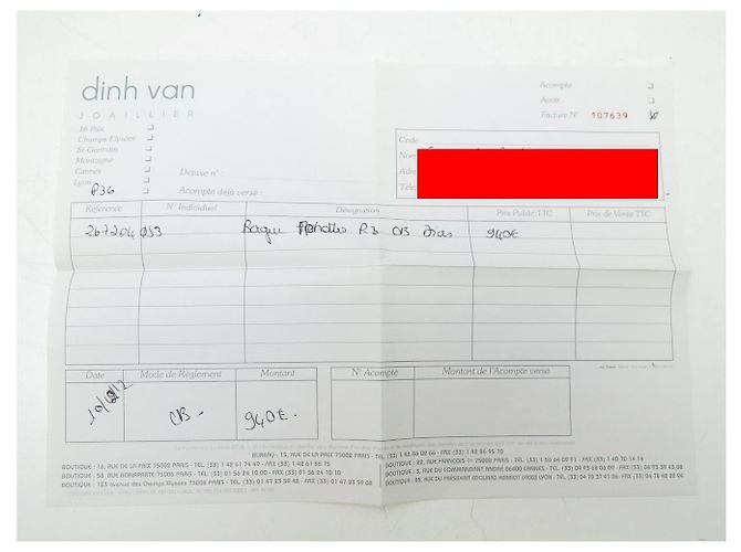 NEU DINH VAN MENOTTES R8 RING 18K WEISSGOLD 2.9GR 15 DIAMANTEN T53 RING Silber - Ansicht 14