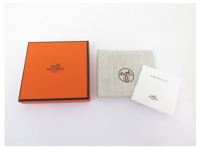 Hermès BRACELET HERMES CLIC H LE CHAT CARRE H700004FVF2GM EMAIL 17 CM STRAP BANGLE Mehrfarben - Ansicht 14