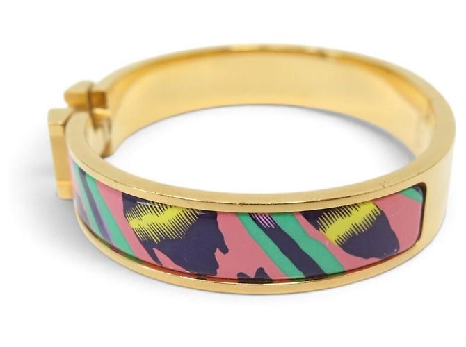 Hermès BRACELET HERMES CLIC H LE CHAT CARRE H700004FVF2GM EMAIL 17 CM STRAP BANGLE Mehrfarben - Ansicht 2