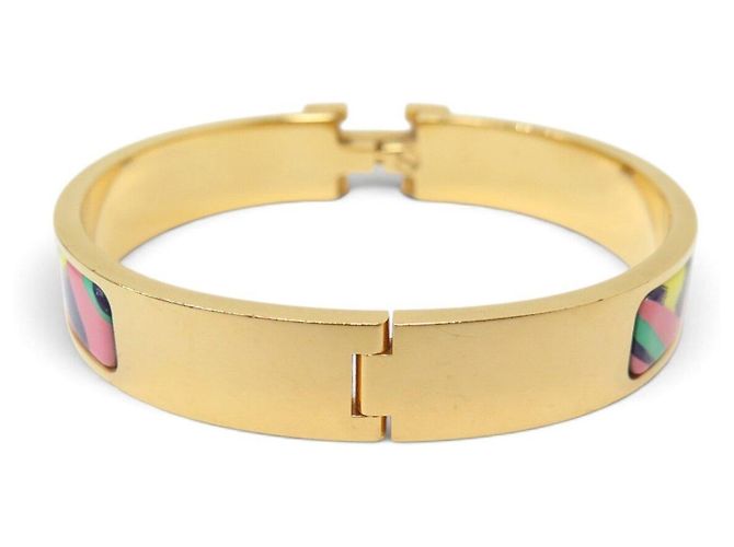 Hermès BRACELET HERMES CLIC H LE CHAT CARRE H700004FVF2GM EMAIL 17 CM STRAP BANGLE Mehrfarben - Ansicht 3