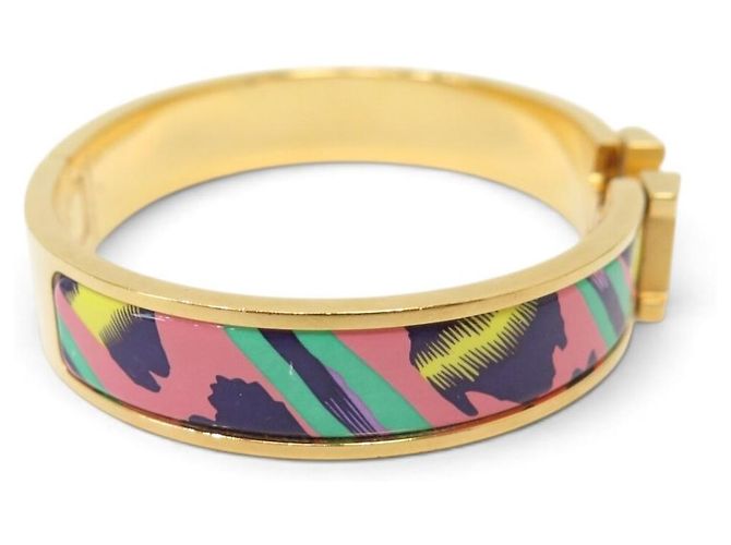 Hermès BRACELET HERMES CLIC H LE CHAT CARRE H700004FVF2GM EMAIL 17 CM STRAP BANGLE Mehrfarben - Ansicht 4