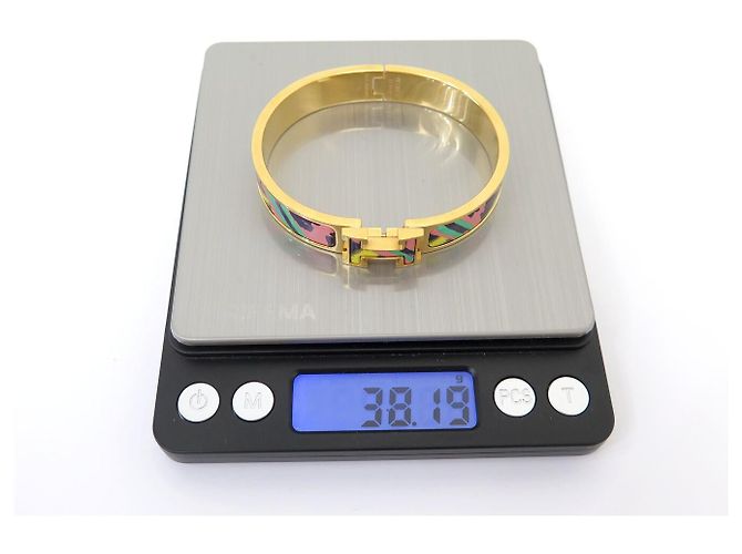 Hermès BRACELET HERMES CLIC H LE CHAT CARRE H700004FVF2GM EMAIL 17 CM STRAP BANGLE Mehrfarben - Ansicht 8