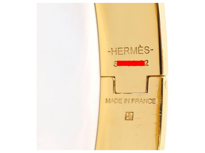 Hermès BRACCIALE HERMES CLIC H LES LEOPARDS SMALTO NERO DORATO 15.7CM EDIZIONE LIMITATA BANGLE - vista 6