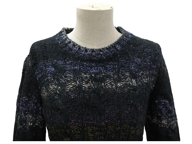 JERSEY CHANEL P4210K03228 CUELLO REDONDO PLACA ESMALTADA LOGO CC M 38 EN CACHMIRE Multicolor - vista 2