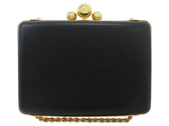 BORSA A MANO ELIE SAAB MINAUDIERE CHAIN CAGE POUCH BORSA A TRACCOLLA POUCH BAG Nero - vista 2