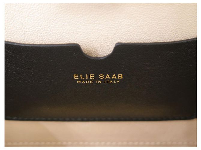 BORSA A MANO ELIE SAAB MINAUDIERE CHAIN CAGE POUCH BORSA A TRACCOLLA POUCH BAG Nero - vista 7
