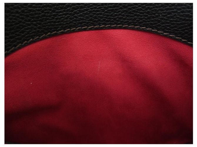 NUOVA BORSA A MANO LANCEL ADJANI GM PELLE GRANULATA NERA Nero - vista 16