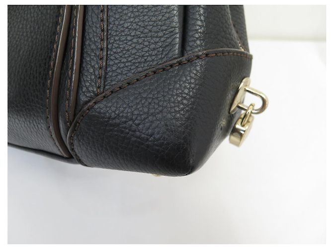 NUOVA BORSA A MANO LANCEL ADJANI GM PELLE GRANULATA NERA Nero - vista 18