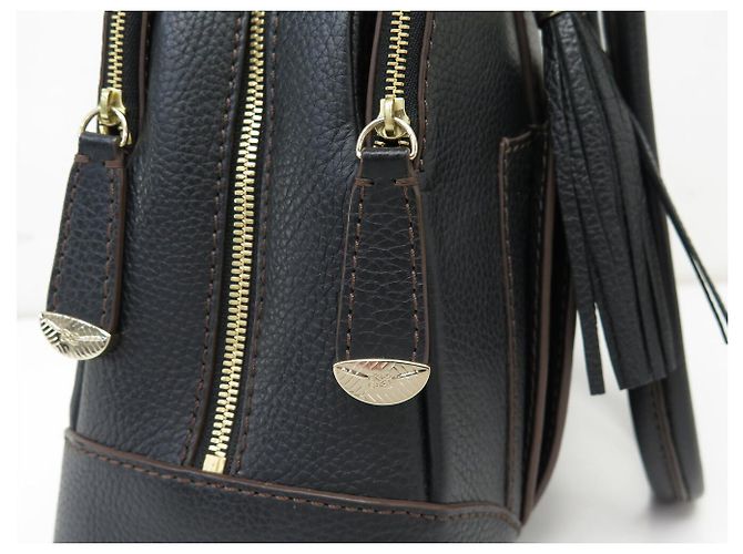 NUOVA BORSA A MANO LANCEL ADJANI GM PELLE GRANULATA NERA Nero - vista 7