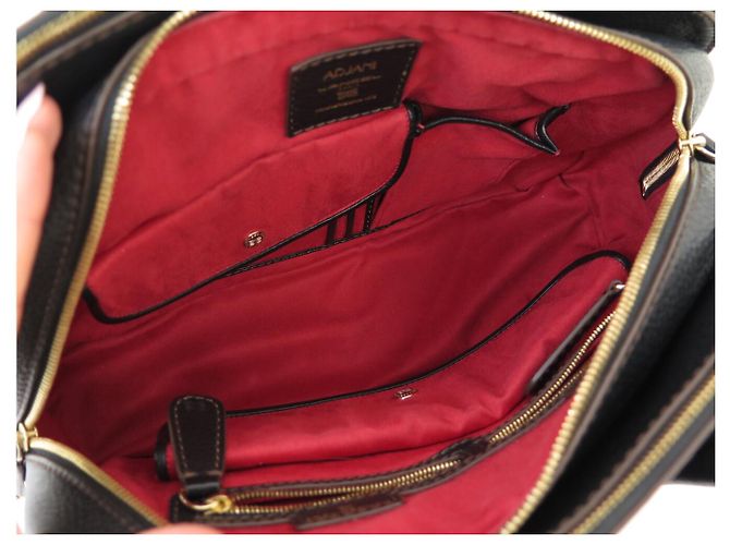 NUOVA BORSA A MANO LANCEL ADJANI GM PELLE GRANULATA NERA Nero - vista 8
