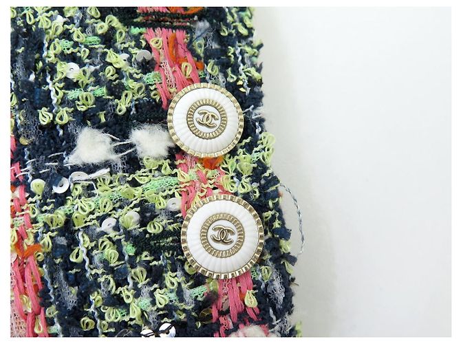 NEUE CHANEL JACKE P62638V CROISIERE COCO EXPRESS 2020 M 40 TWEED JACKET Mehrfarben - Ansicht 12