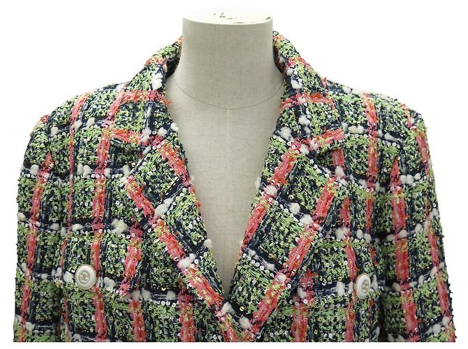 NEUE CHANEL JACKE P62638V CROISIERE COCO EXPRESS 2020 M 40 TWEED JACKET Mehrfarben - Ansicht 2