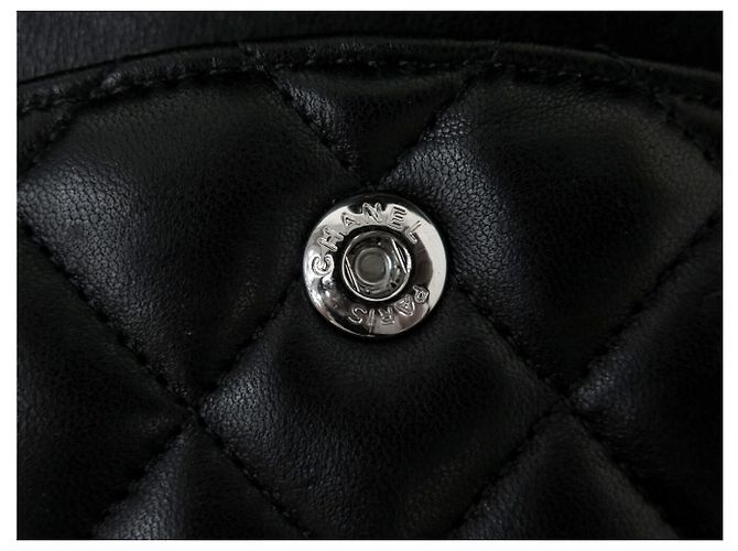 BOLSO DE MANO CHANEL TIMELESS CLASSIQUE MEDIUM A01112 DE CUERO ACOLCHADO Negro - vista 11