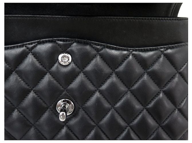 BOLSO DE MANO CHANEL TIMELESS CLASSIQUE MEDIUM A01112 DE CUERO ACOLCHADO Negro - vista 13