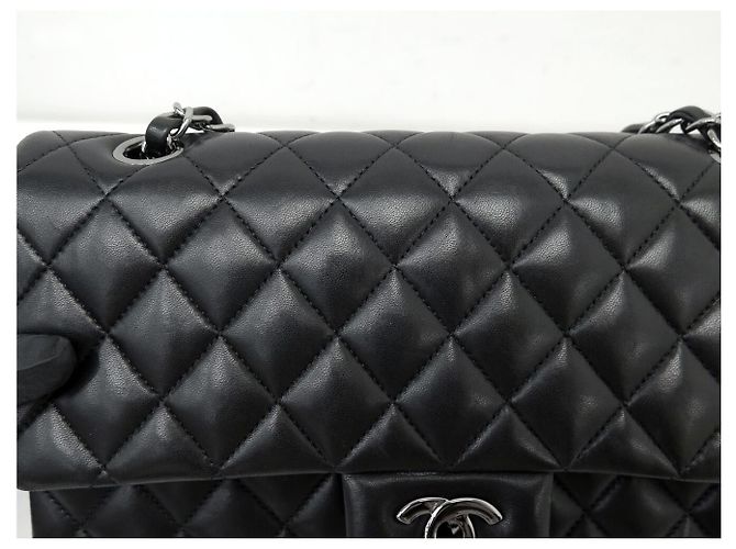 BOLSO DE MANO CHANEL TIMELESS CLASSIQUE MEDIUM A01112 DE CUERO ACOLCHADO Negro - vista 14