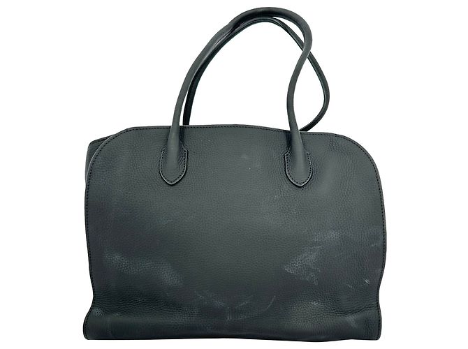 Borsa Tote The Row Marlo 12 in pelle nera Nero - vista 3