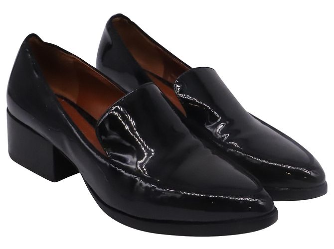 Mocassini Quinn 3.1 Phillip Lim in pelle verniciata nera Nero - vista 3