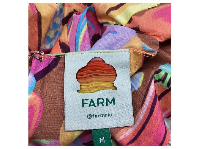 Abito midi Fruit Salad Farm Rio in cotone multicolore - vista 7