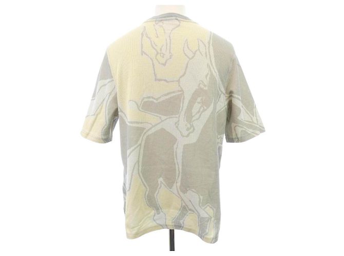 Hermès Hermes LA DANSE DES CHEVAUX Baumwoll-Top Braun Beige - Ansicht 2
