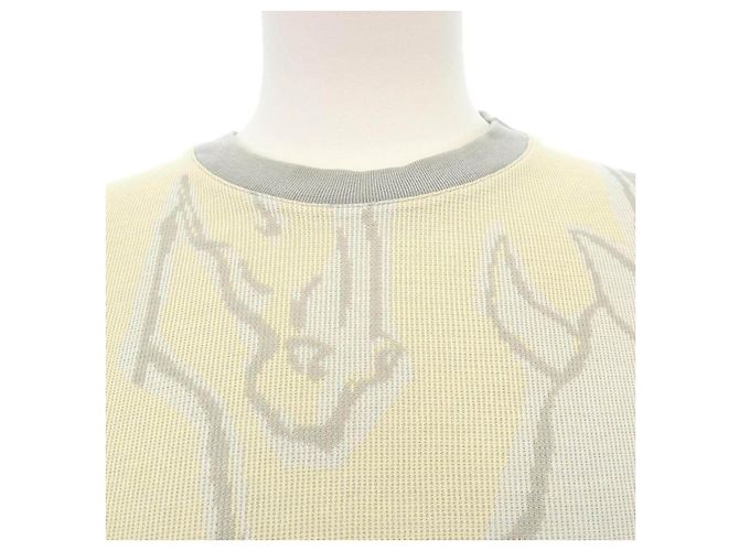 Hermès Hermes LA DANSE DES CHEVAUX Baumwoll-Top Braun Beige - Ansicht 5