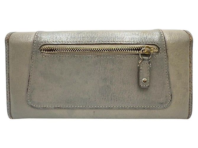 Autre Marque Cartera larga de cuero Anya Hindmarch Verde Caqui - vista 2