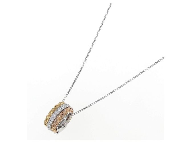 Autre Marque Collana di diamanti Pt950 Au750 Au750 Pt850 Argento - Ansicht 2