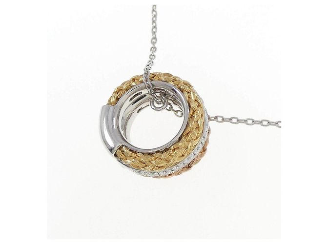 Autre Marque Collana di diamanti Pt950 Au750 Au750 Pt850 Argento - Ansicht 4