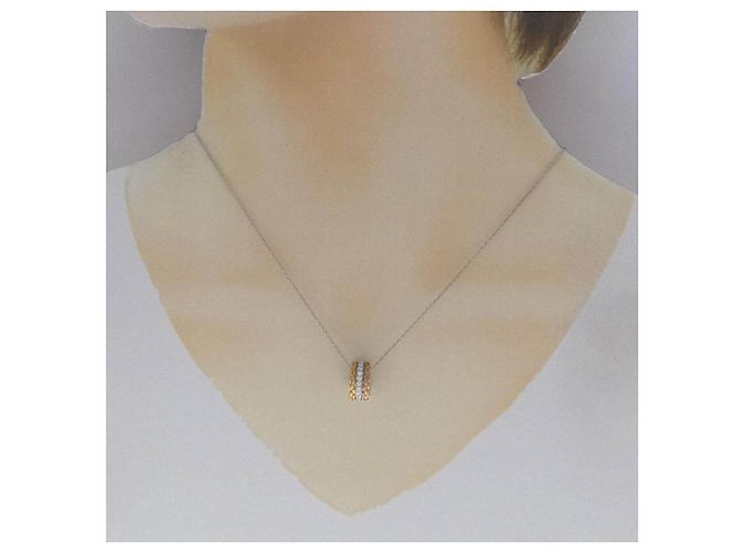 Autre Marque Collana di diamanti Pt950 Au750 Au750 Pt850 Argento - Ansicht 6