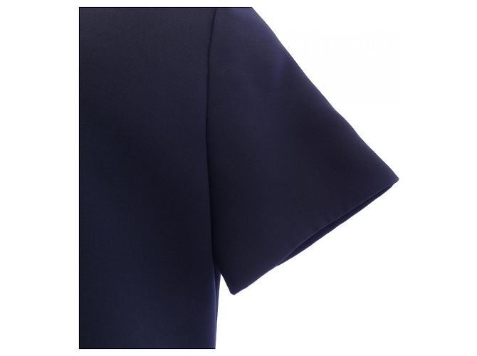 Louis Vuitton Fit and Flare Martingale Kleid Blau Marineblau - Ansicht 6