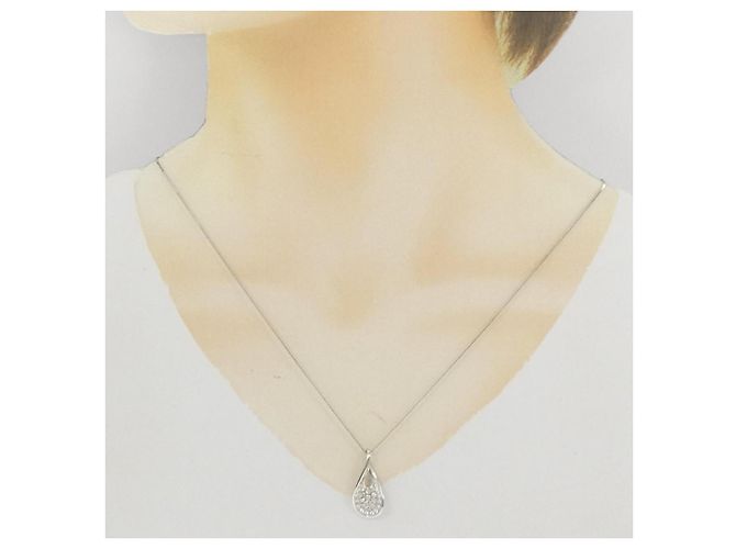 Autre Marque Colar de Diamantes Pt900 Pt850 Prata - vista 6