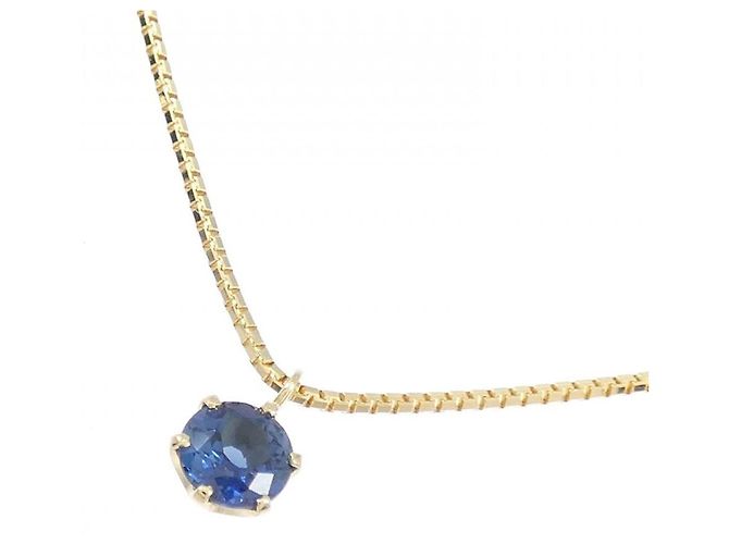 Autre Marque Au750 Saphir-Halskette Golden - Ansicht 3