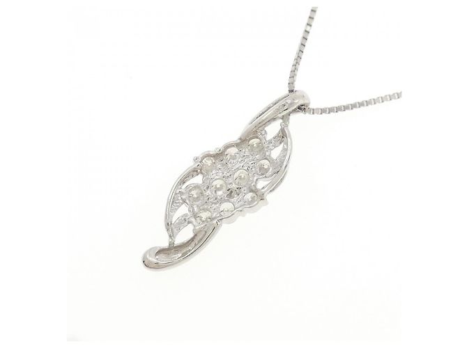 Autre Marque Collana di diamanti Pt900 Pt850 Argento - vista 4